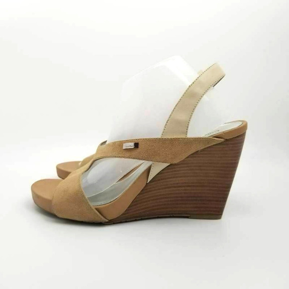 Calvin Klein Womens Opal Slingback Wedge Sandals - Picture 1 of 12